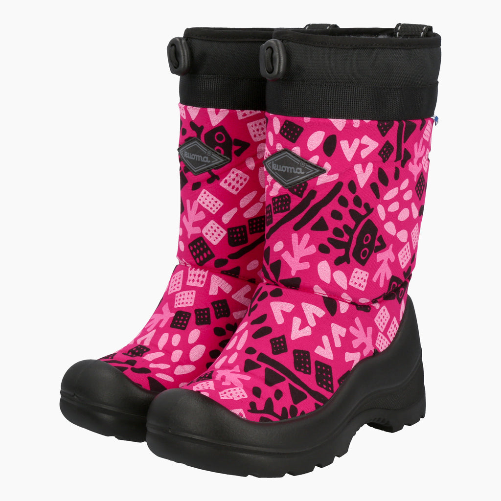 Kuoma Vinterskor för barn Lumilukko, Pink Fjell