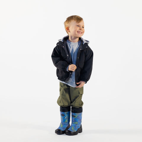 Kuoma Vinterskor för barn Lumilukko wool, Light Blue Dino