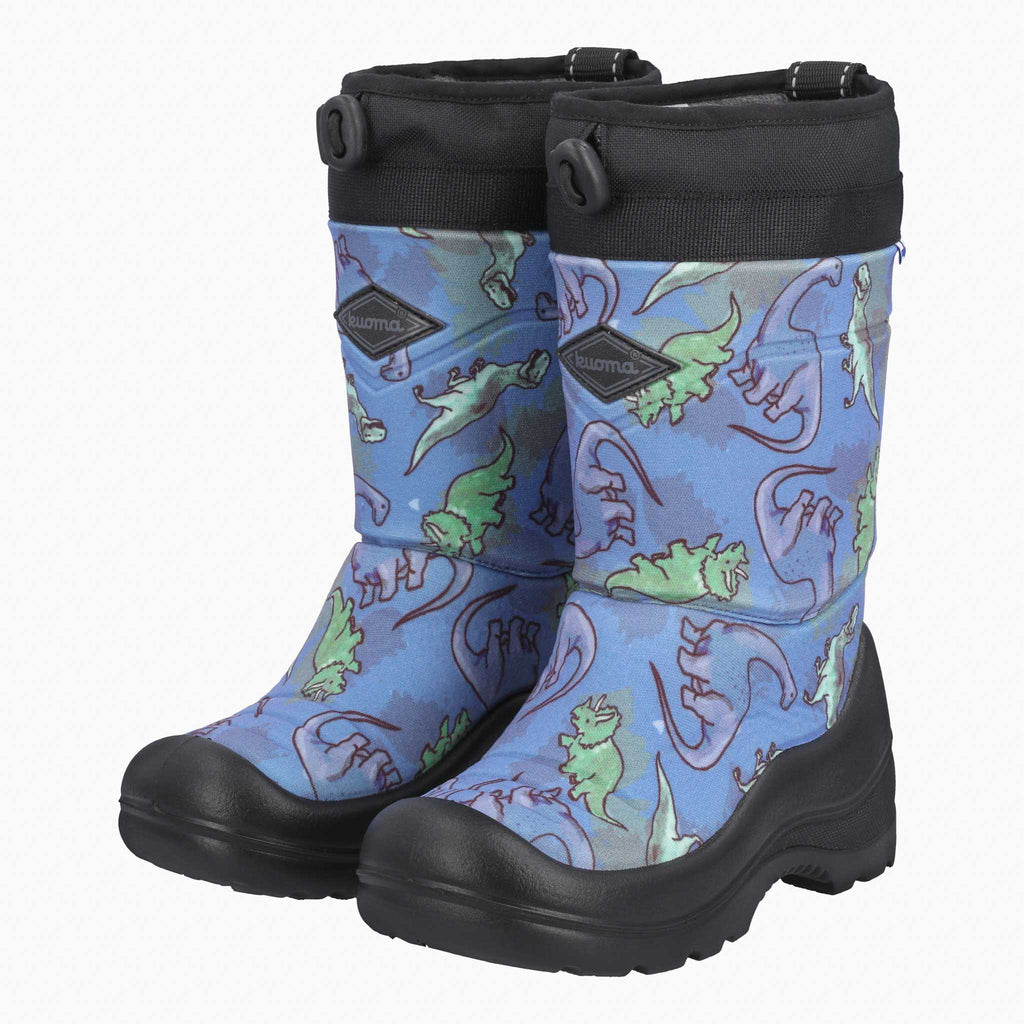 Kuoma Vinterskor för barn Lumilukko wool, Light Blue Dino