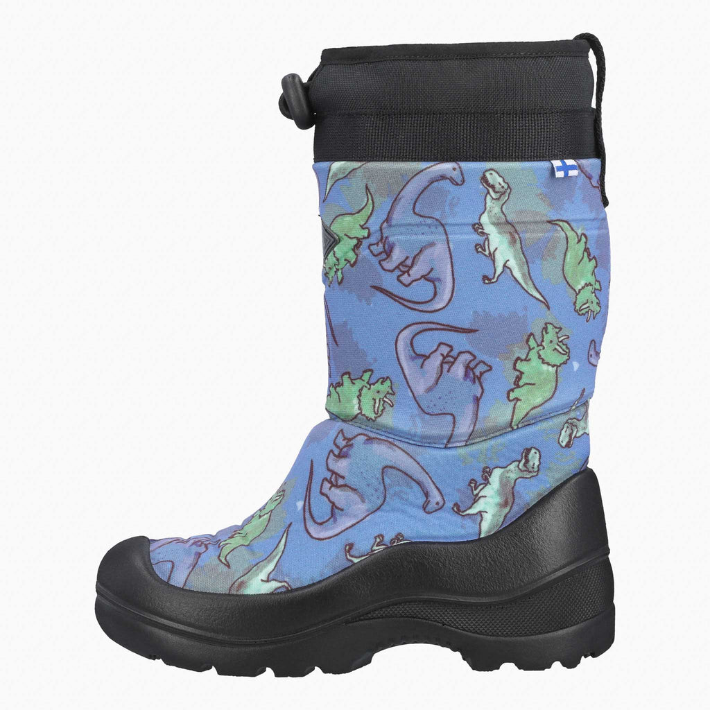 Kuoma Vinterskor för barn Lumilukko wool, Light Blue Dino