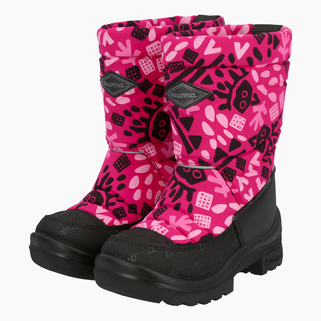 Kuoma Vinterskor för barn GT ullfoder, Pink Fjell