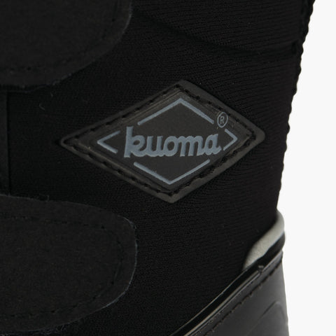 Kuoma Vinterskor för barn med remstängning Crosser, Black/Black