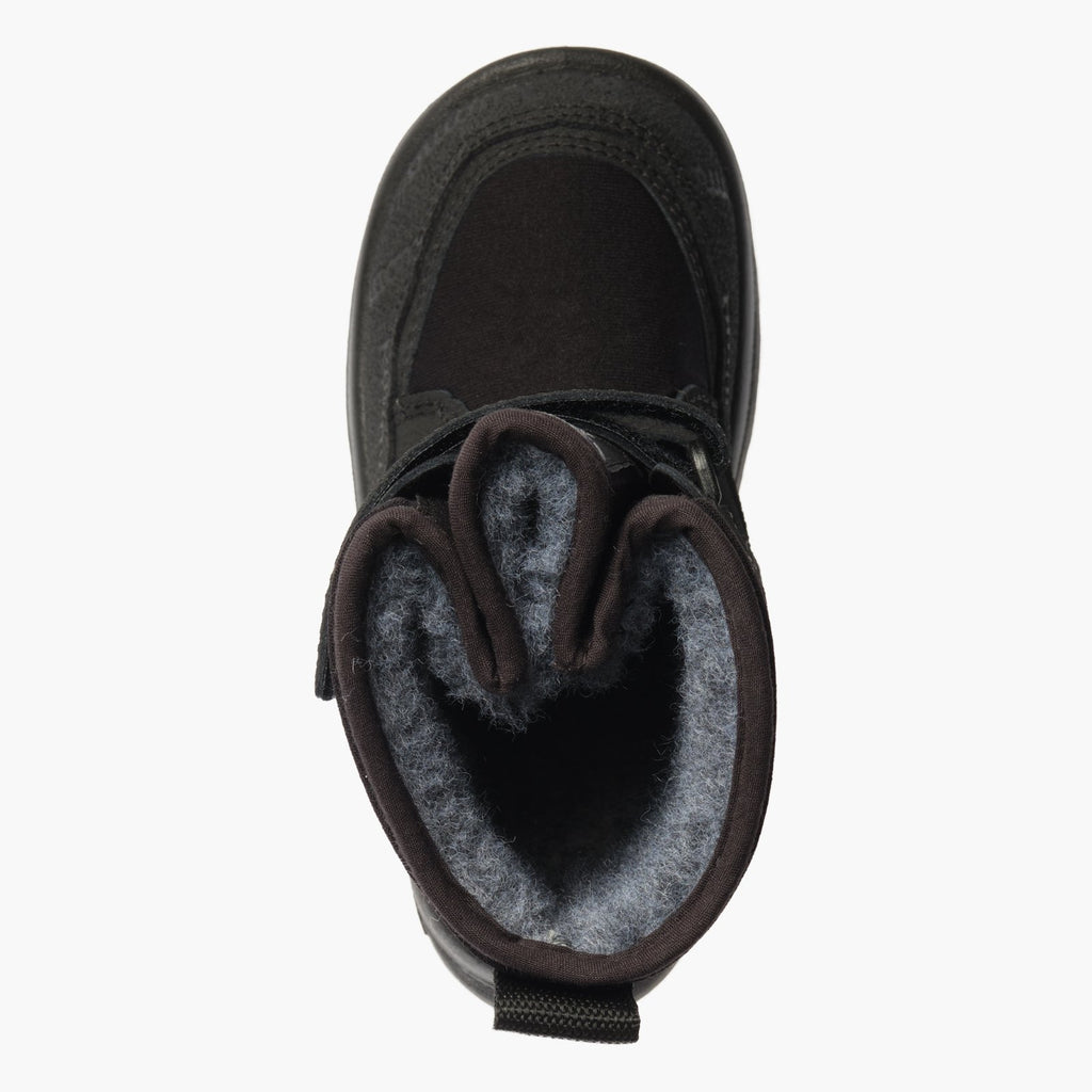 Kuoma Vinterskor för barn med remstängning Crosser, Black/Black