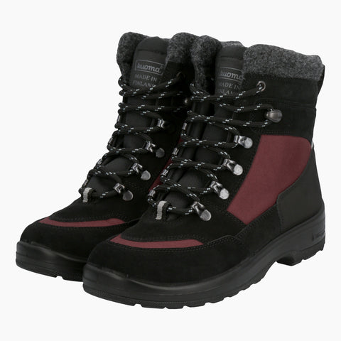 Kuoma Vinter ankelboots Tuisku, Bordeaux/Black