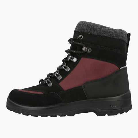 Kuoma Vinter ankelboots Tuisku, Bordeaux/Black