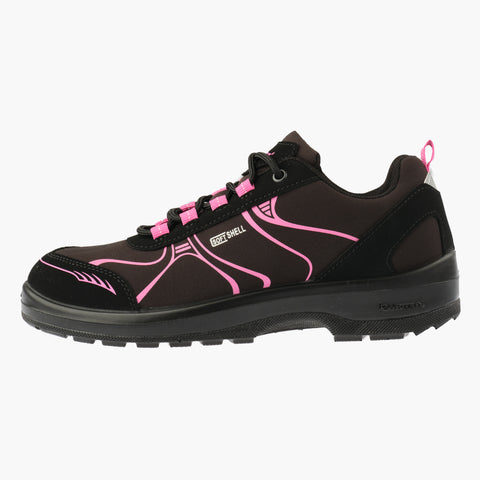 Kuoma Softshell sneakers Soft, Black/Fuxia