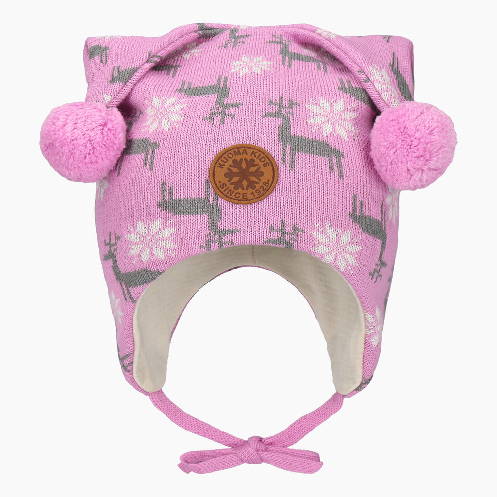Kuoma Vintermössa för barn Porot, Pink